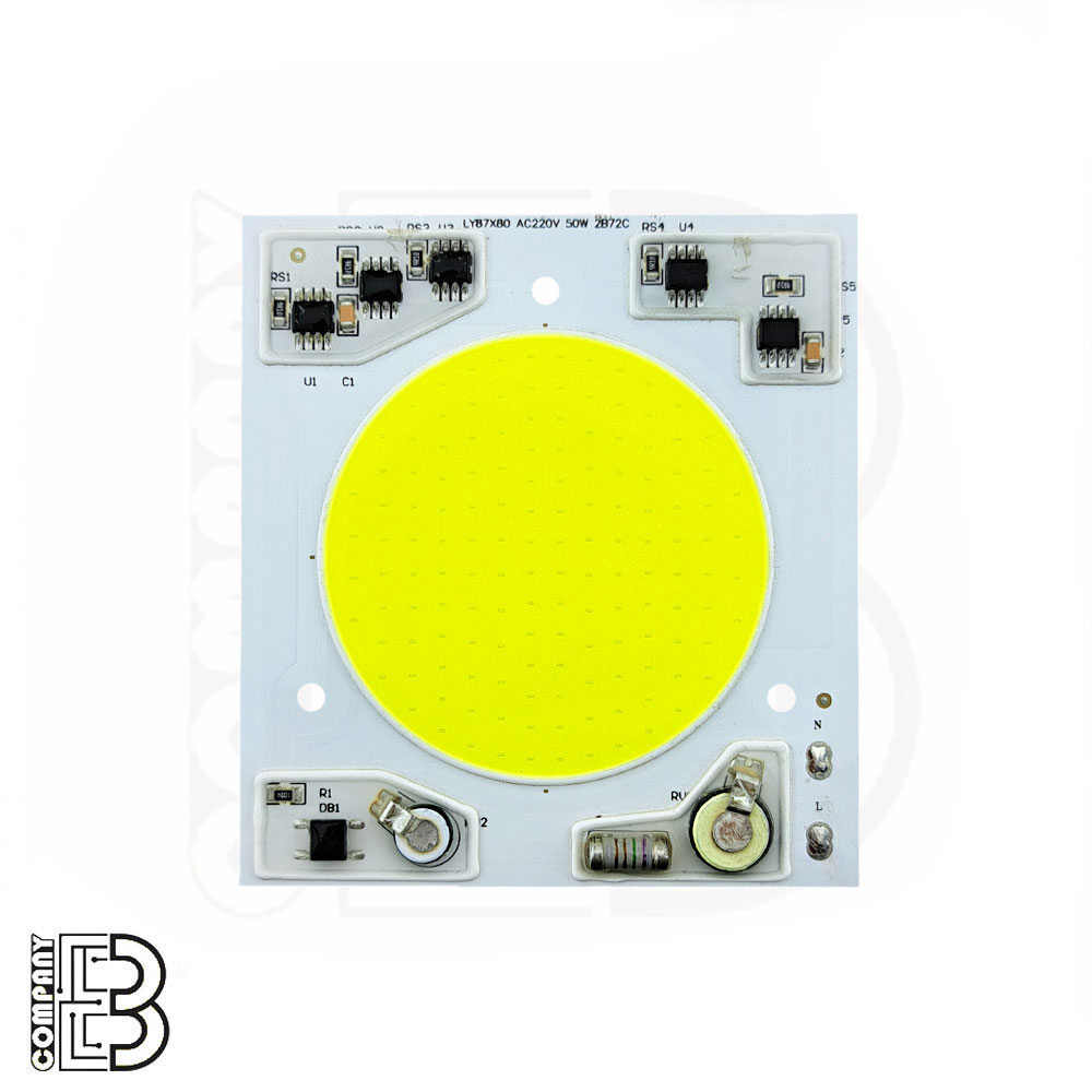 LED COB سفید مهتابی 50W مدل LY87X80